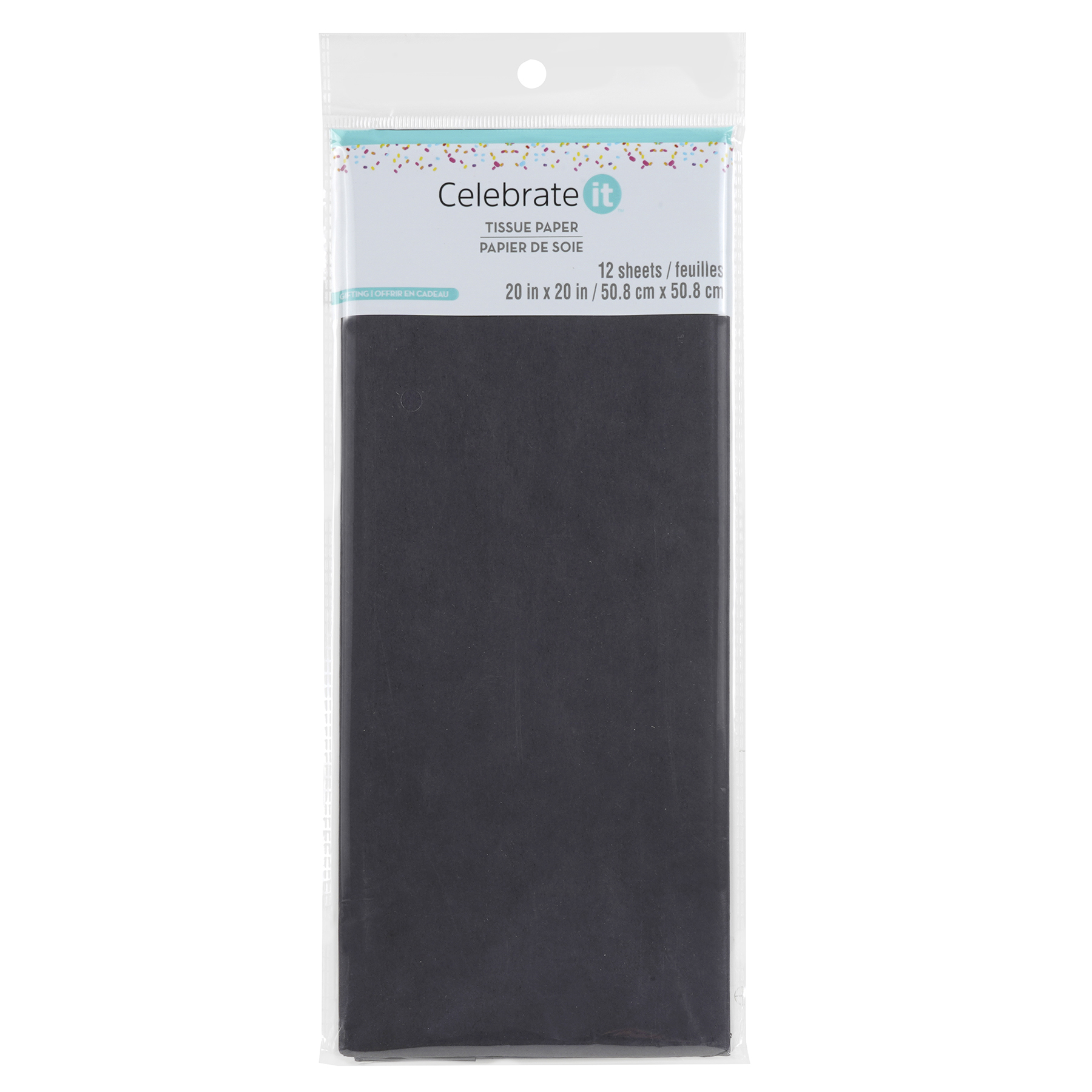 Black Tissue Paper by Celebrate It™, 12 Sheets